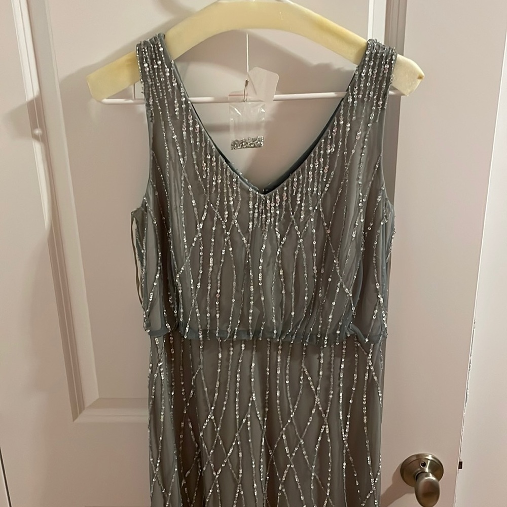 Adrianna Papell beaded gown